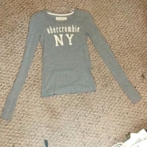 Abercrombie and Fitch, long sleeved cotton tee, size small